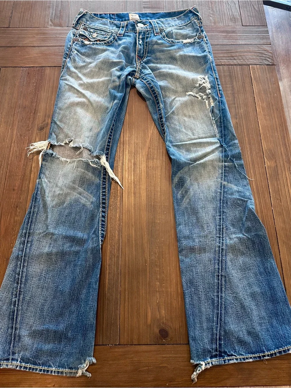 True Religion Rainbow Joey World Tour Jeans Made USA Vintage Y2K